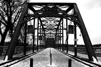B&W, Chattanooga, "Christine lewis photography", Tennessee, "black and white", bridge, december, snow, "walnut street bridge"