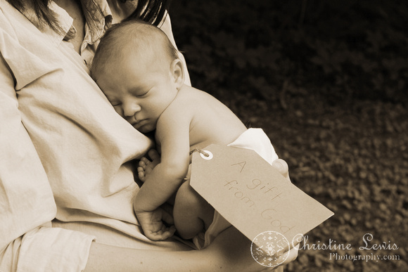 newborn photography, professional, infant, chattanooga, tennessee, tn, baby, boy, mother, son, &quot;a gift from god&quot;, sepia