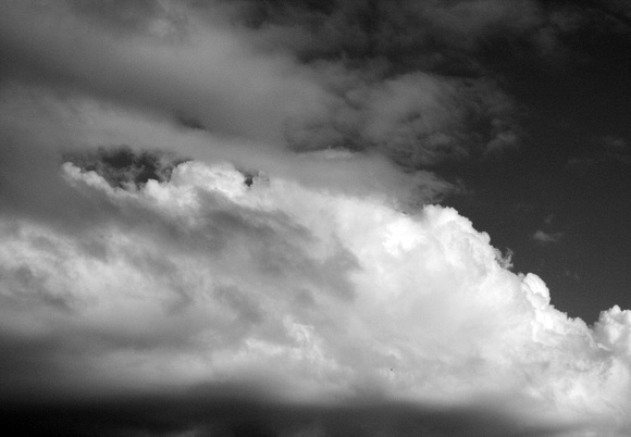 B&W, clouds, contrast, monochrome, sky