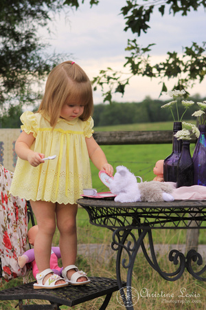 2 year old, girl, professional portrait, outdoor, chattanooga, tn, photographs, pictures, tea party, yellow dress, girly