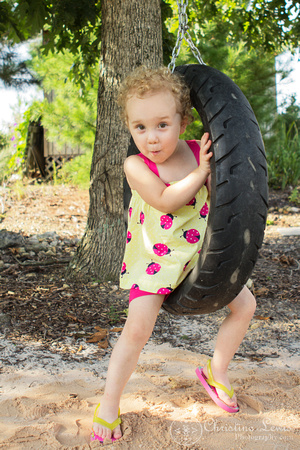 family portraits, photo shoot, professional, &quot;christine lewis photography&quot;, chattanooga, tennessee, tn, pictures, photographs, summer, child, girl, red head, tire swing