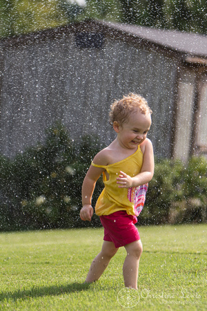 family portraits, photo shoot, professional, &quot;christine lewis photography&quot;, chattanooga, tennessee, tn, pictures, photographs, summer, red head, girl, toddler, curly, girl, sprinkler