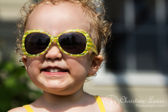 family portraits, photo shoot, professional, &quot;christine lewis photography&quot;, chattanooga, tennessee, tn, pictures, photographs, summer, red head, girl, toddler, curly, girl, sprinkler, sunglasses