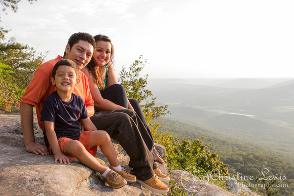 family photo shoot, portraits, photographs, pictures, professional, &quot;christine lewis photography&quot;, rock city, chattanooga, tn, tennessee, sunset, lookout mountain, pointe park
