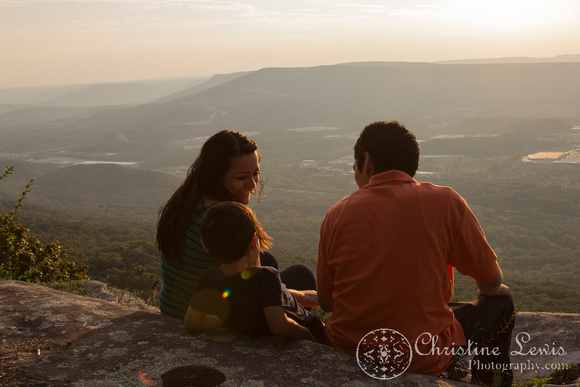 family photo shoot, portraits, photographs, pictures, professional, &quot;christine lewis photography&quot;, rock city, chattanooga, tn, tennessee, sunset, lookout mountain
