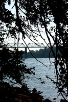 bridge, nashville, "railroad bridge", "shelby park", silhouette, tennessee