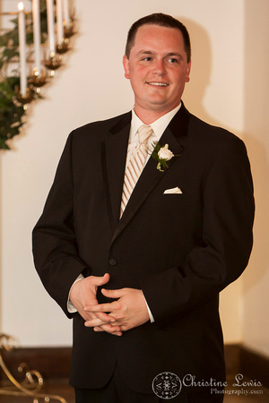 wedding, chattanooga, tennessee, tn, the wedding chapel of chattanooga, first look, groom, nervous, happy, processional