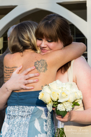 wedding, chattanooga, tennessee, tn, the wedding chapel of chattanooga, hugging, congratulations, bride