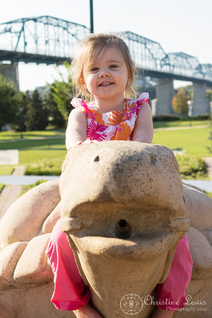 family portraits, pictures, professional, chattanooga, tn, tennessee, park, lifestyle, Coolidge, 2 year old girl, turle, walnut st bridge