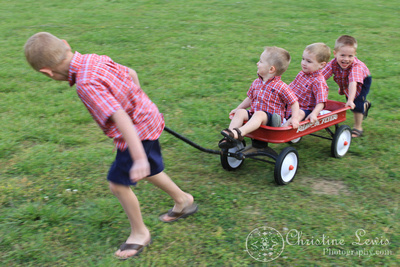 grandsons, boys, red wagon, children, soddy daisy, tennessee, tn chattanooga, lifestyle portraits, photographs, professional, pictures, photographer, movement, running