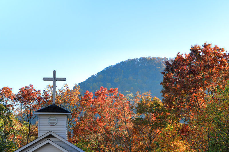 church, steeple, smokies, fall, color, great, smoky, mountains, national, park, home, decor, fine, art, print, &quot;christine lewis photography&quot;