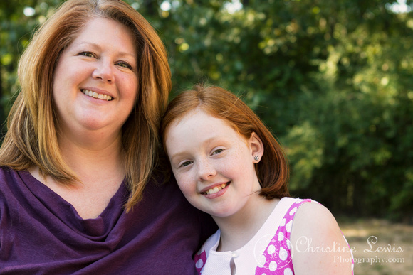 girl, ten year old, professional pictures, photo shoot, &quot;christine lewis photography&quot;, red head, pink, portraits, mother, daughter
