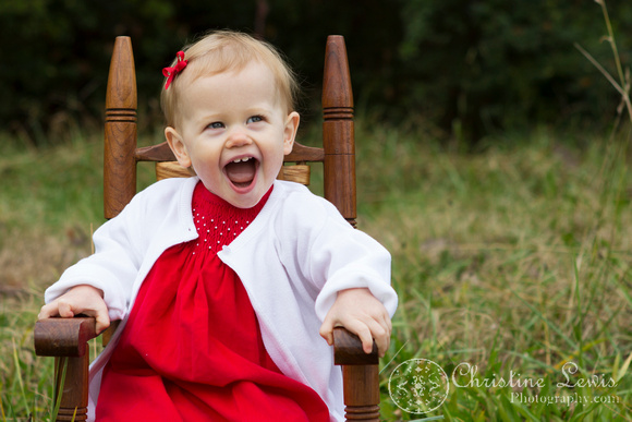 child photo shoot, chattanooga, tennessee, tn, professional, lifestyle, red, christmas, girl, one year old, flowers