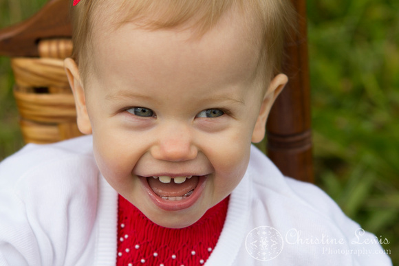 child photo shoot, chattanooga, tennessee, tn, professional, lifestyle, red, christmas, girl, one year old, laughing