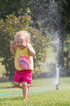 1-5, "christine lewis photography", kids, little, old, photographer, pictures, portraits, professional, years, water, sprinkler, playing, little girl, red head, curls