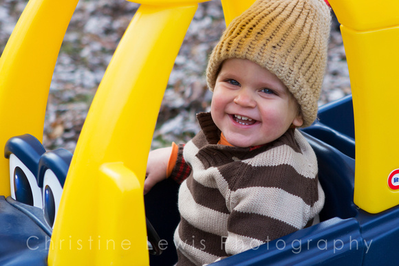 1-5, "christine lewis photography", kids, little, old, photographer, pictures, portraits, professional, years, boy, laughing, car, toy, brown beanie, toboggan