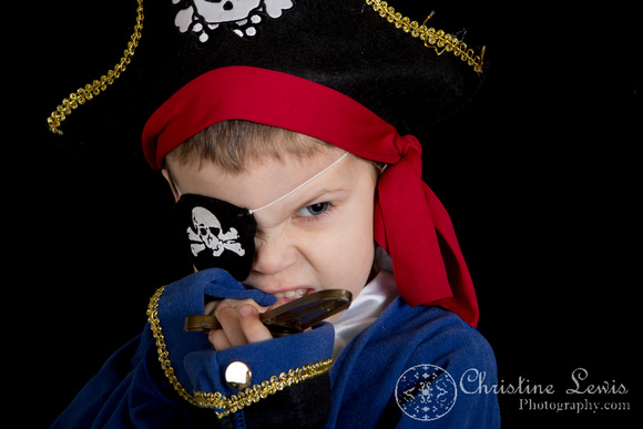 children, toddler, professional portraits, hixson tennessee, tn, &quot;christine lewis photography&quot; studio, pirate, dress up, eye patch