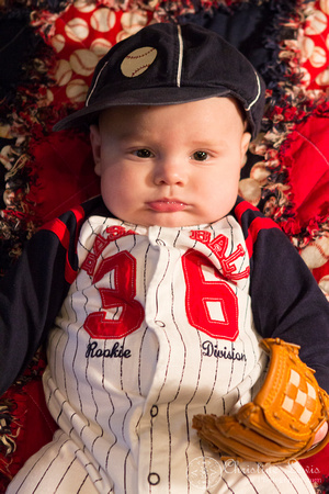 baby, portrait, professional, &quot;christine lewis photography&quot;, chattanooga, tn, tennessee, ringgold, four months old, baseball, jersey, quilt, glove
