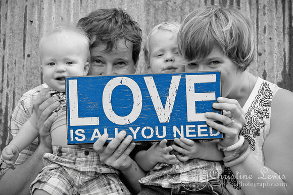children photo shoot, professional, portraits, pictures, chattanooga, tennessee, tn, &quot;christine lewis photography&quot;, 3 years old, boy, playing, family, selective color, 1 year old, &quot;love is all you need&quot; sign