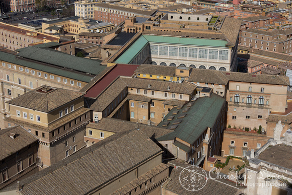 the vatican, rome, italy, &quot;Christine Lewis Photography&quot;, St Peters Basilica, View from the dome, rooftops