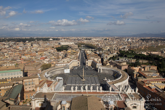 the vatican, rome, italy, &quot;Christine Lewis Photography&quot;, St Peters Basilica, View from the dome, St Peters Square