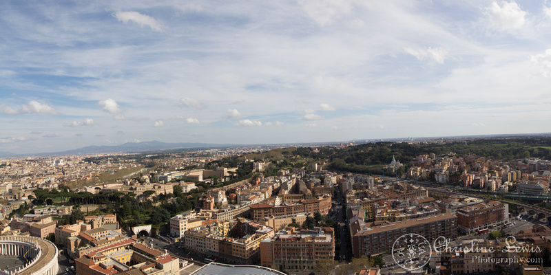 the vatican, rome, italy, &quot;Christine Lewis Photography&quot;, St Peters Basilica, view from the dome, panorama