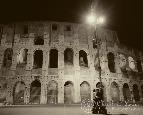 rome, italy, colosseum, &quot;christine lewis photography&quot;, night, long exposure
