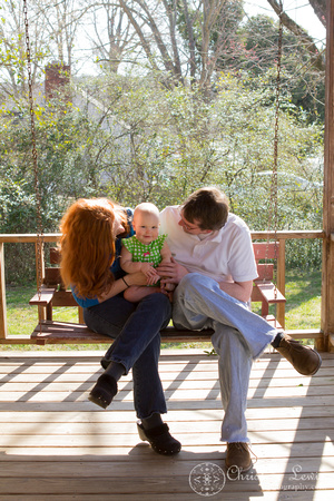 family portrait, professional, chattanooga, tn, tennessee, &quot;christine lewis photography&quot;, child, baby, porch, spring