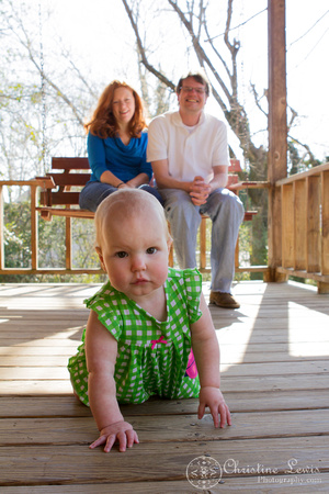 family portrait, professional, chattanooga, tn, tennessee, &quot;christine lewis photography&quot;, child, baby, crawling, one year old, porch