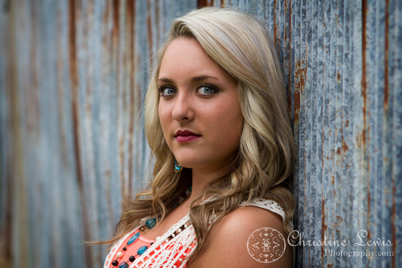junior portrait, photo shoot, session, outdoor, natural, girl, &quot;christine lewis photography&quot;, orange, barn, tin