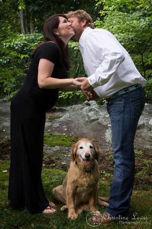 maternity session photo shoot portraits chattanooga, tn &quot;christine lewis photography&quot; natural outdoor, pet, dog
