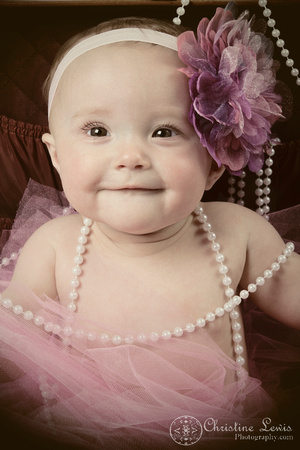 baby photography, portrait, studio, chattanooga, tn, hixson, &quot;christine lewis photography&quot;, girl, pearls, tutu, pink, bow, suitcase