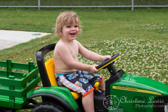 children portrait photographer chattanooga tn warner park spray and play &quot;christine lewis photography&quot; birthday party boy two year old toddler john deere tractor