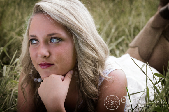 junior portrait, photo shoot, session, outdoor, natural, girl, &quot;christine lewis photography&quot;, field, white