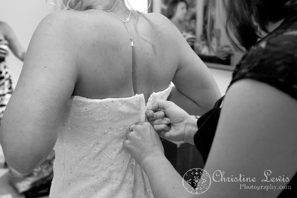 Atlanta wedding, "Christine lewis photography" Chattanooga, TN, professional, getting ready, bride, the dress, zipping