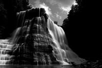 B&W, Cookeville, Sparta, "black and white", "large waterfall", "long exposure", "scenic waterfall", "state park", waterfall