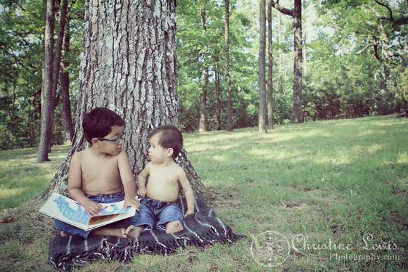 childrens portraits, chattanooga, tennnessee, tn, woods, outdoor, natural, photographs, professional, reading, glasses, vintage, brothers