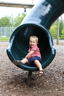 grandsons, boys, red, children, soddy daisy, tennessee, tn chattanooga, lifestyle portraits, photographs, professional, pictures, photographer, playground, wooden, playing, sliding, slide