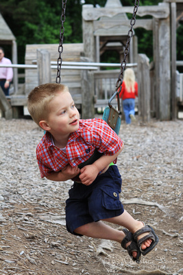 grandsons, boys, red, children, soddy daisy, tennessee, tn chattanooga, lifestyle portraits, photographs, professional, pictures, photographer, playground, wooden, playing, swinging