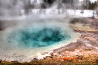HDR, National, Park, Sapphire, WY, Wyoming, Yellowstone, activity, art, bacteria, basin, biscuit, blue, bright, color, decor, fine, home, hot, photographs, pictures, pool, prints, professional, snow,