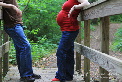 maternity, chattanooga, tennessee, couple, pregnant, expecting, professional photographer, pictures, &quot;christine lewis photography&quot;, parents, outdoor, natural light, woods, bridge, belly, lifestyle portraits, natural