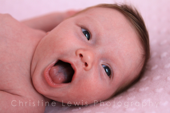 chattanooga, infant, newborn, photography, pictures, portraits, professional, tennessee, tn, girl, pink, happy, eyes open, smiling