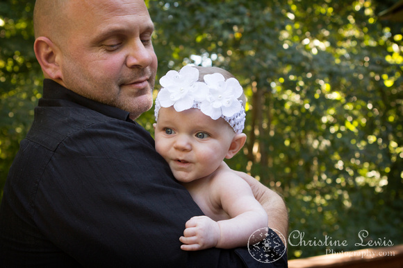 baby portrait photo shoot, chattanooga, tn, three months old, children, "Christine Lewis Photography", outdoor, daddy, daughter, father