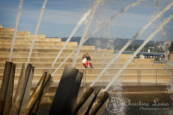 maternity photo shoot, Chattanooga, TN, downtown, "Christine lewis photography", professional, portrait, water cannons, ross's landing