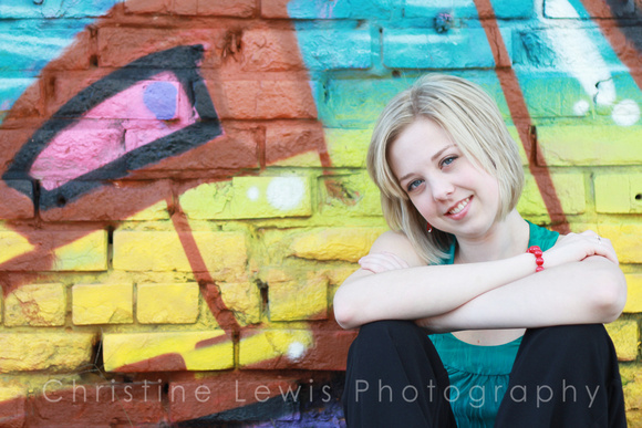 Chattanooga, TN, Tennessee, blonde, blue, bright, "christine lewis photography", colorful, freshmen, gallery, girl, graffiti, high, images, in, lifestyle, photographer, photography, photos, pictures,