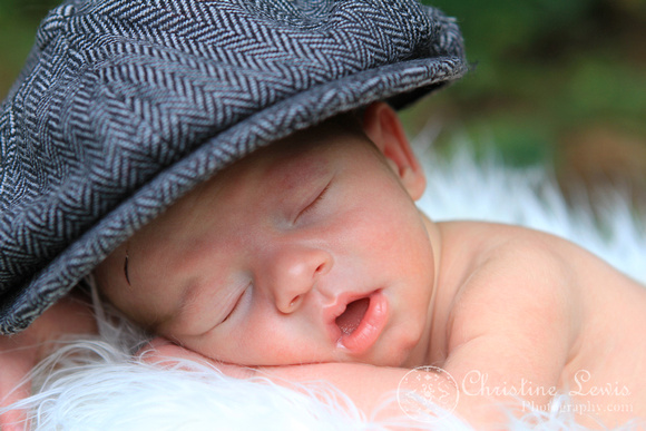 newborn photography, professional, infant, chattanooga, tennessee, tn, baby, boy, hat, sleeping, 