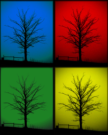 art, blue, colors, green, pop, primary, red, silhouette, yellow