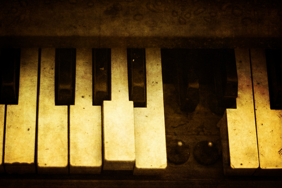art, decor, fine, home, old, piano, print, textured, vintage, ivory, missing keys, sepia