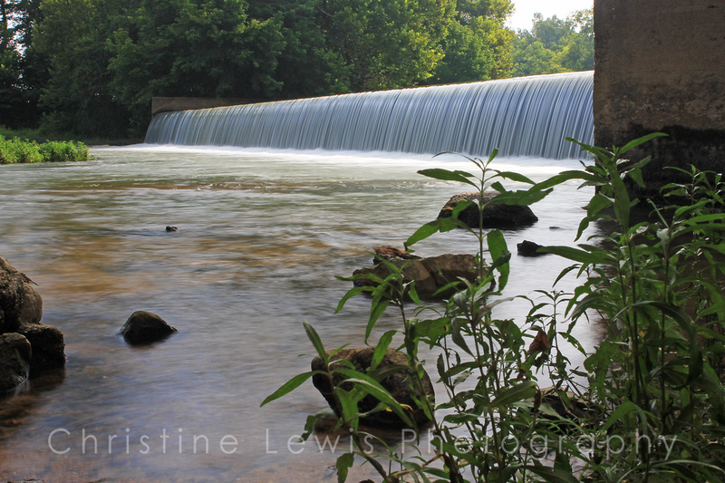 ketners mill, waterfall, whitwell, tn, tennessee, &quot;christine lewis photography&quot;, print, fine art, home decor, dam, rocks