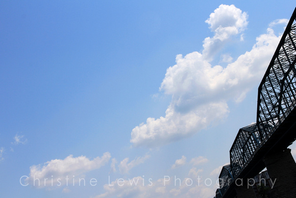 Chattanooga, "Christine Lewis Photography", TN, Tennessee, art, blue, bridge, bridge, clouds, decor, home, landmark, pictures, prints, professional, sky, street, walnut